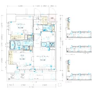 エステムプラザ神戸大開通ルミナスの間取り図