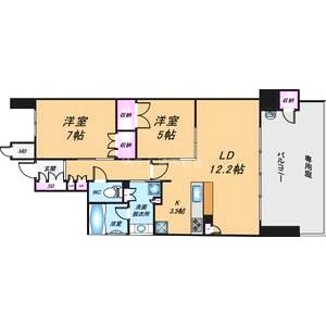 ジオ北千里藤白台の間取り図