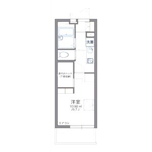 レオパレスプリオール東山IIの間取り図