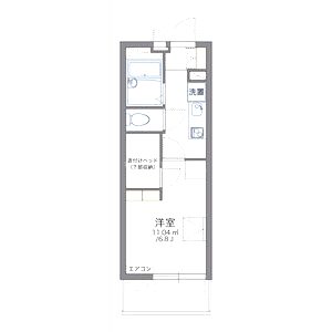 レオパレスプリオール東山IIの間取り図