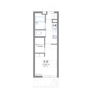 レオパレスプリオール東山IIの間取り図