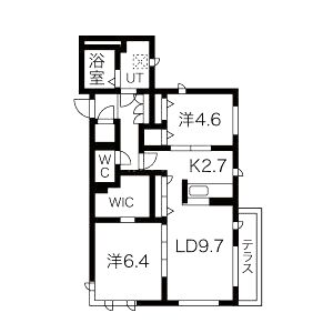 シャーメゾン朝霧IIの間取り図