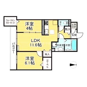 エステート武庫之荘の間取り図