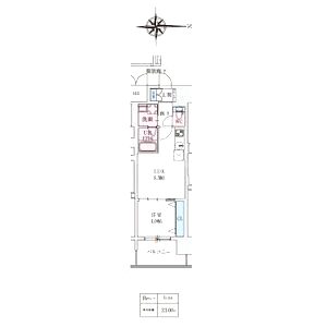 スプランディッドあびこ駅前の間取り図