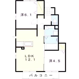 カーサフィオーレの間取り図