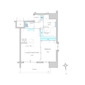 ルフォンプログレ南森町の間取り図