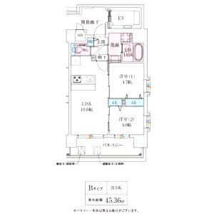 スプランディッド玉造DUEの間取り図