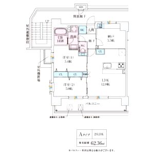 スプランディッド玉造DUEの間取り図