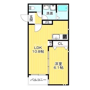 マリーベル蛍池の間取り図