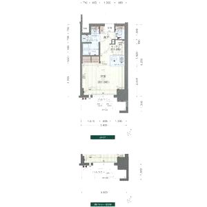 プレサンス三ノ宮駅前プライムタイムの間取り図