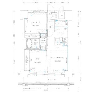 エステムコート難波サウスプレイスIIIラ・パークの間取り図