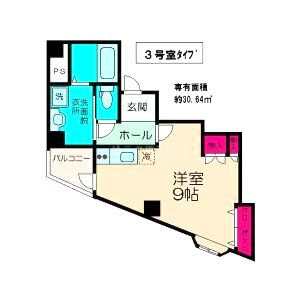Room 結 豊中駅前の間取り図