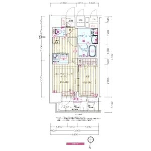 プレリス大阪今里サヴィアの間取り図
