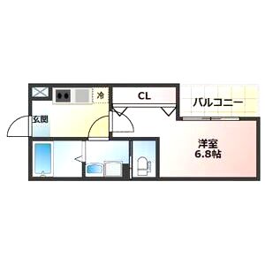 アプローズ新深江の間取り図
