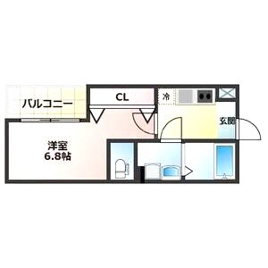 アプローズ新深江の間取り図
