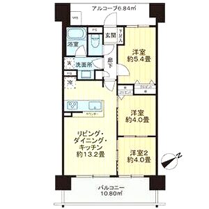 ライオンズクオーレ御幣島駅前ヴェルデの間取り図