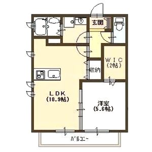 グラシューズの間取り図