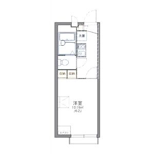 レオパレスステュディオ箕面IIの間取り図