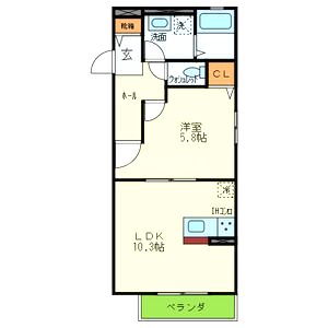affetto浅香の間取り図