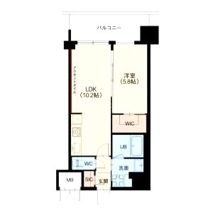 グランカーサ新大阪SOUTHの間取り図