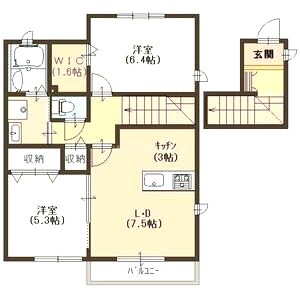 ラシーネ シエンプレの間取り図