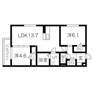 crest明石の間取り図