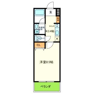 ヴィオーラ西宮の間取り図