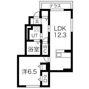 カーサフェリーチェIIの間取り図