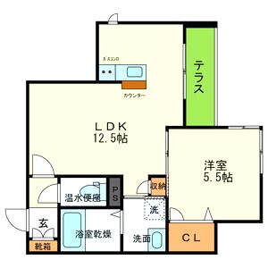 WEST COURTの間取り図