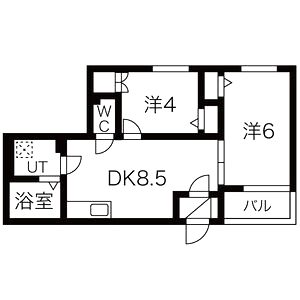 ホークシームの間取り図
