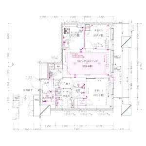 ブランズタワー谷町四丁目の間取り図
