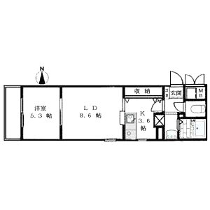 リタ 1st.の間取り図
