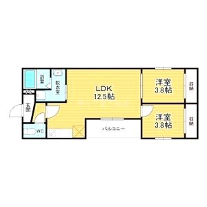 Tio瓢箪山の間取り図