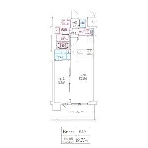 スプランディッド天王寺SOUTHの間取り図
