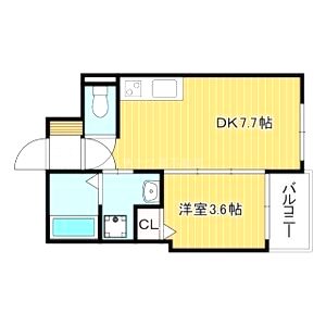 Aquamarine西北の間取り図