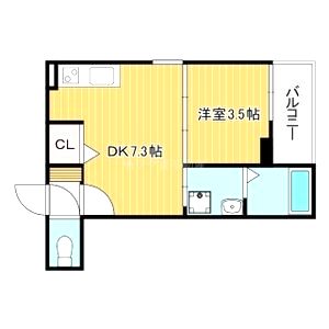 Aquamarine西北の間取り図