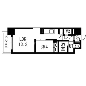 ラ・フェスタ真田山の間取り図
