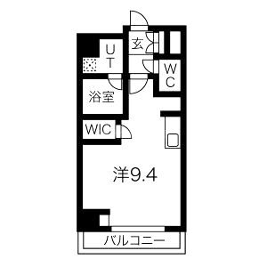 エスパシオ・コモド大阪新町の間取り図