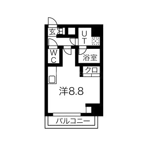 エスパシオ・コモド大阪新町の間取り図