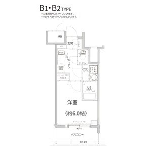 エスリード難波ザ・プレミアの間取り図