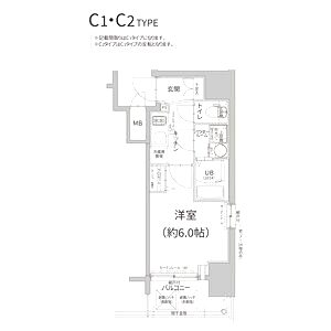 エスリード難波ザ・プレミアの間取り図