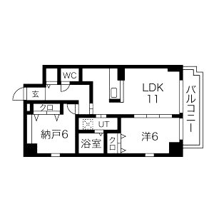 スローハスコートの間取り図