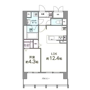 T.Y天六の間取り図