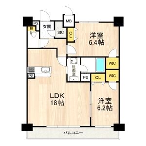 セノアタワー新大阪の間取り図