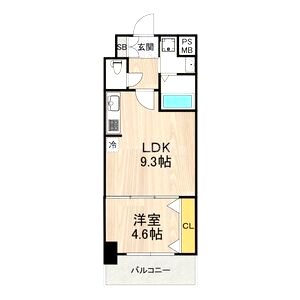 セノアタワー新大阪の間取り図
