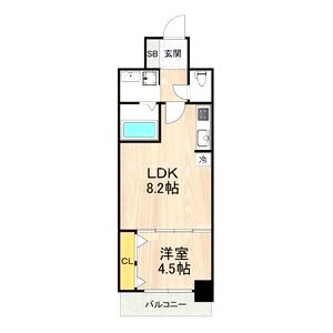 セノアタワー新大阪の間取り図