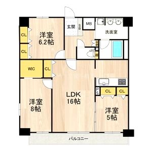 セノアタワー新大阪の間取り図