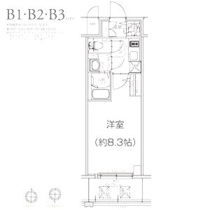 エスリード大阪グランフォートの間取り図