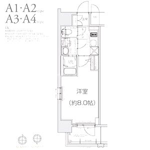 エスリード大阪グランフォートの間取り図