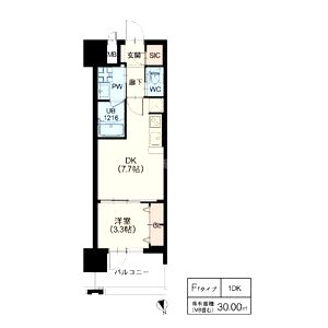 リッツ新大阪プレミアムの間取り図